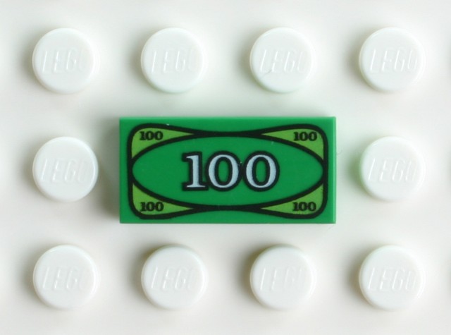 lego 100 dollar bill