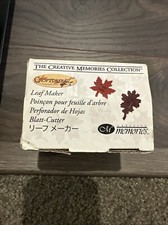 Creative Memories LEAF Maker Paper Punch, Maple  Oak Leaves NIB  Used Hexagon