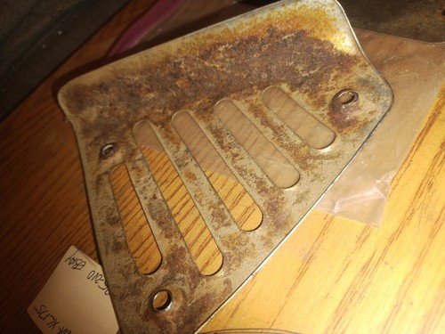 1978 Honda XL175 Chrome Exhaust Muffler Heat Shield Cover Guard OEM - Foto 7 di 7