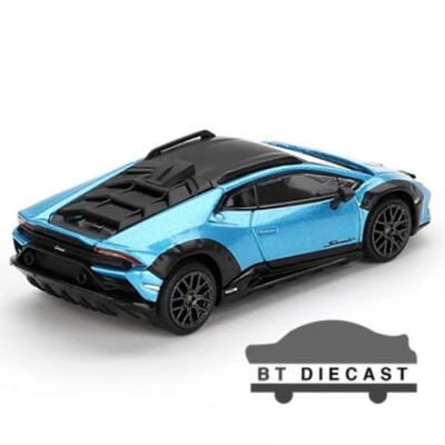 MINI GT LAMBORGHINI HURACAN 1/64 DIECAST STERRATO BLU AEGIR BLUE