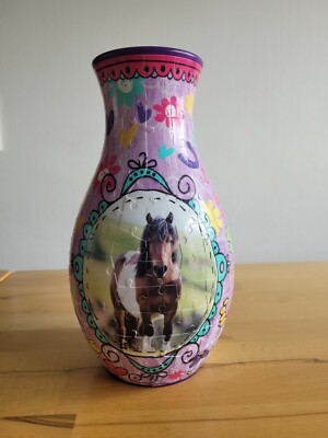 Ravensburger 12052 3D-Puzzle Girly Girl Edition Blumenvase Pferde