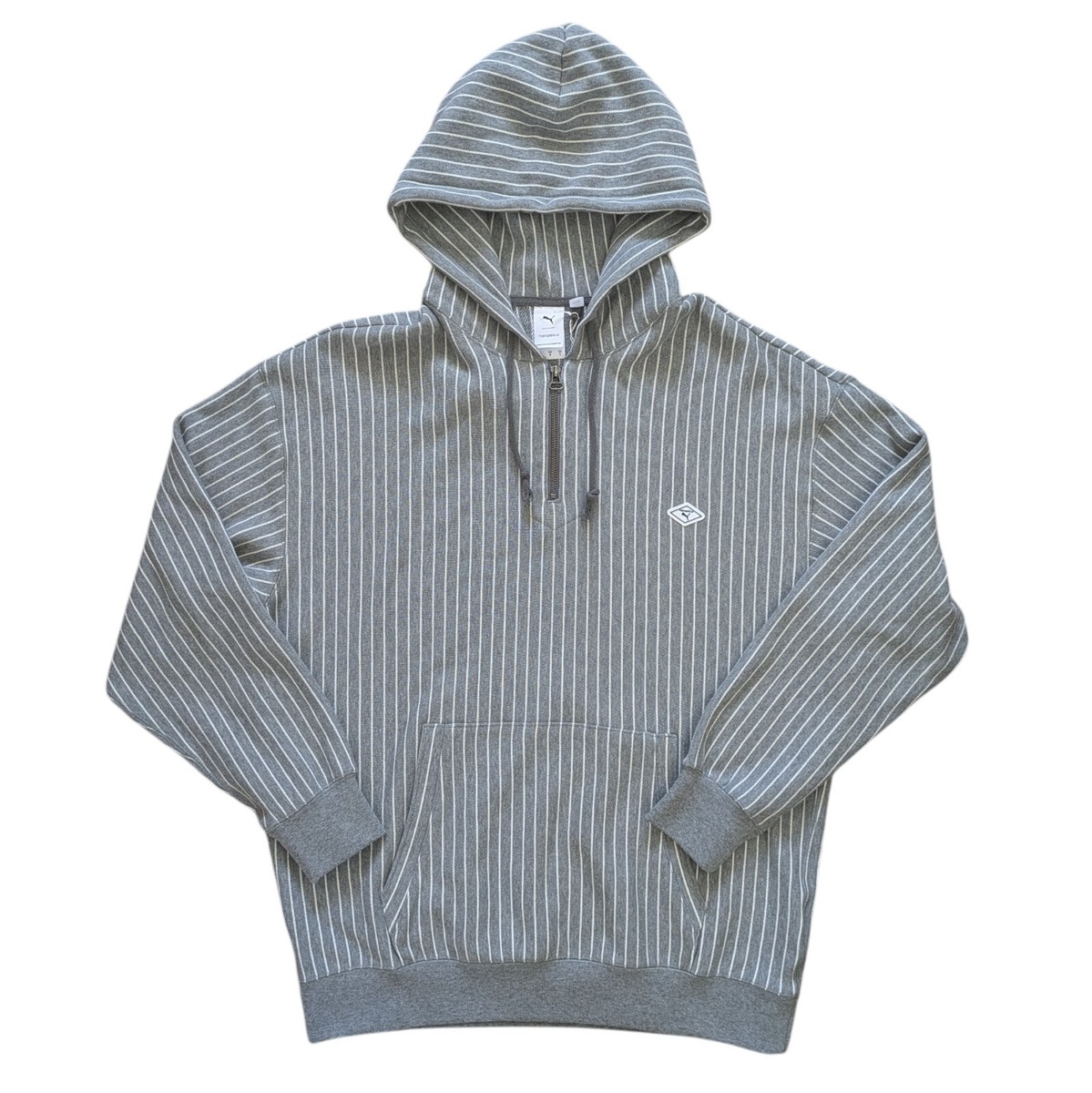 Puma x Nanamica Hoodie Men's Size Large Cotton Quarter zip Heather