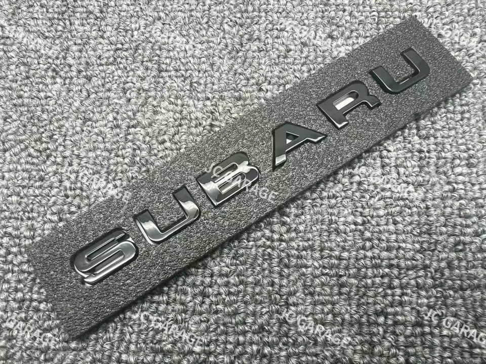 OEM QUALITY BRZ GLOSS BLACK REPLACEMENT REAR TRUNK EMBLEM BADGE - Image 4 of 4