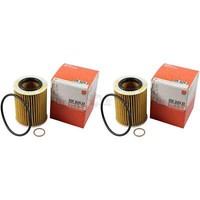 2X Mahle / Knecht ÖLfilter OX 825D Oil Filter