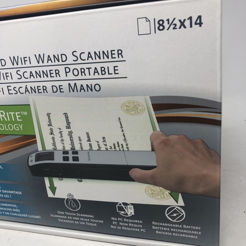 Pandigital Handheld Wand Scanner Red S8X1103RD with WiFi Scan White Tested LN - Picture 18 of 23