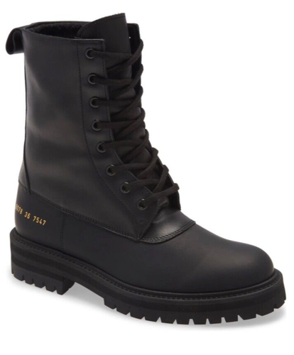 $800 Women by Common Projects Technical Combat Hiking Boot Black Size 38 6078 - Picture 24 of 24
