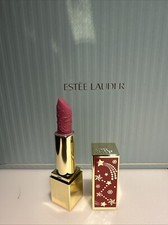Estee Lauder Limited Edition Lipstick in Gold Case  Satum reign Full Size
