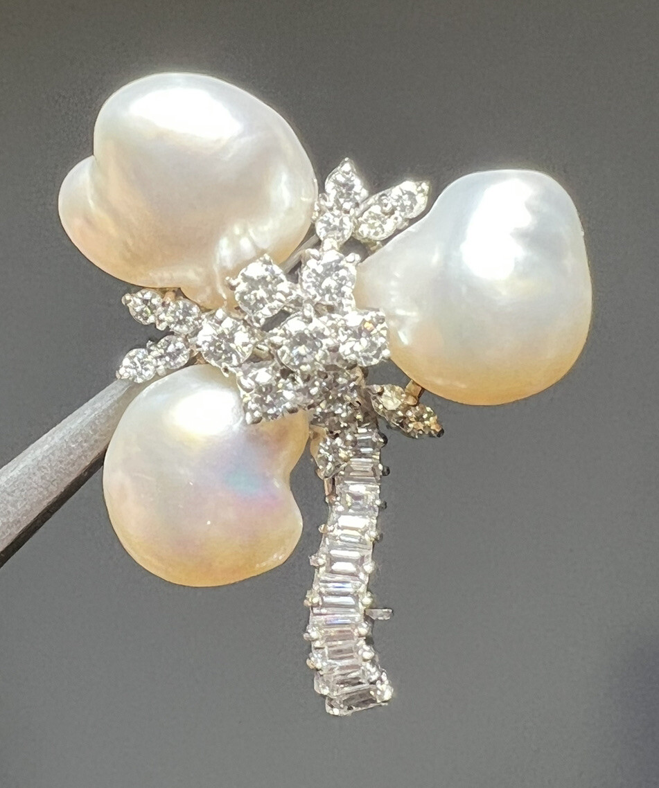 14k pearl brooch