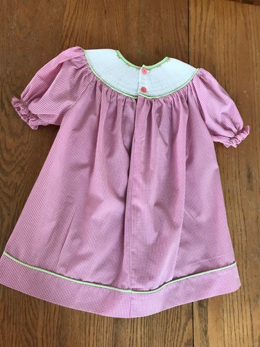 Remember Nguyen Smocked Embroidered Ballerina Bishop Dress Size 7 Ballet Recital - Picture 7 of 10