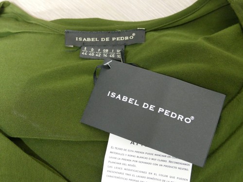 Isabel de Pedro Damen Kleid 40 DE Grün Stretch und NEU ( S 8061 ) - Bild 4 von 4
