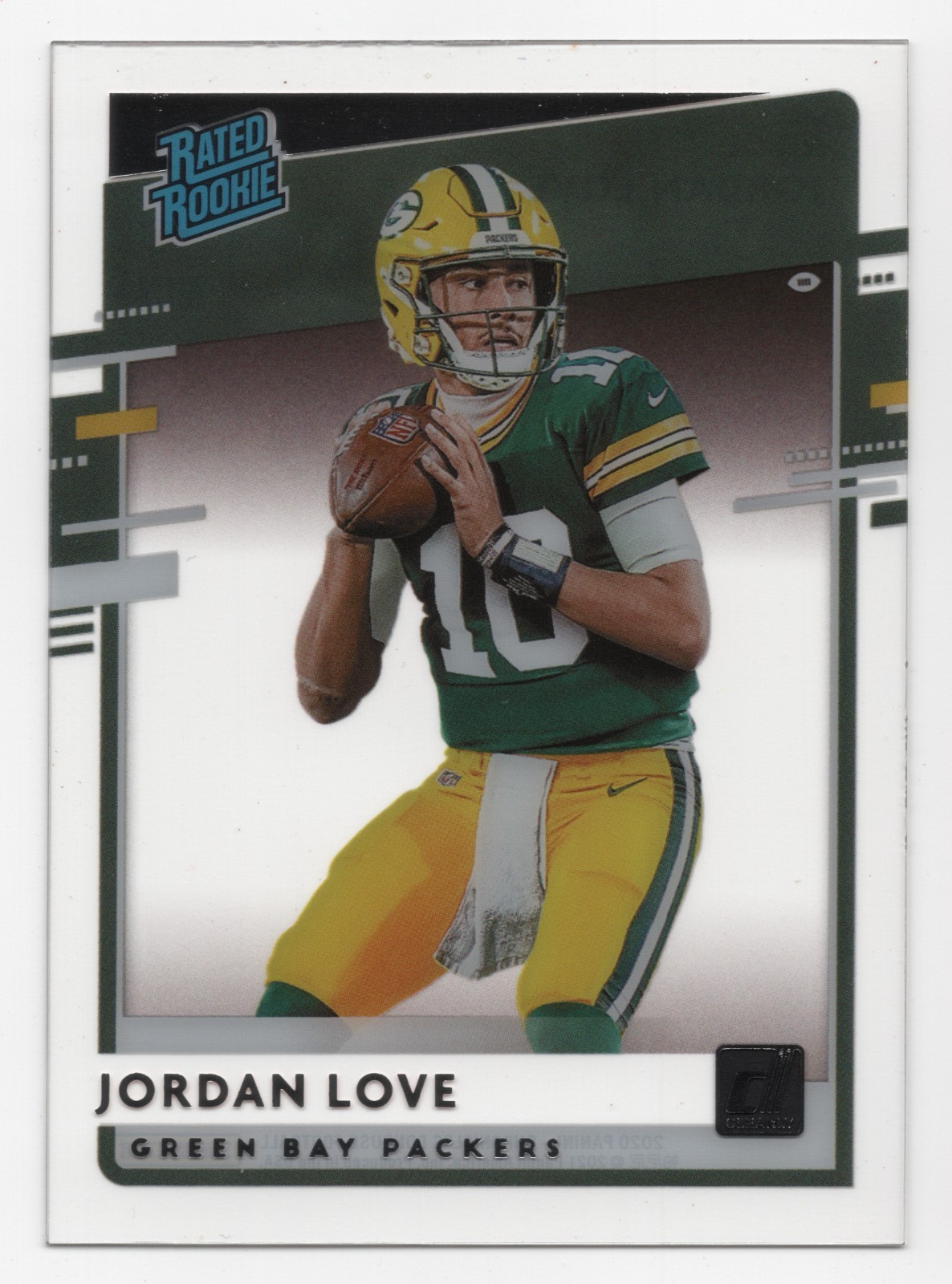 2020 Panini Chronicles JORDAN LOVE #RR-JL Base Clearly Donruss Rated Rookie