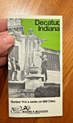 FREE SHIP! 1960s (?) Decatur Indiana American Electric Power AEP System Brochure