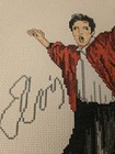 Elvis Presley Cross Stitch Needle Point Leahrae Original Completed and Mounted — photo 3