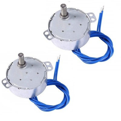 2PCS Synchronous Synchron Motor 50/60Hz AC 100~127V 4W 2.5-3RPM/MIN 2.5-3RPM