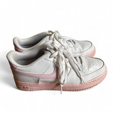 Nike Air Force 1 Low White/Pink Big Kids 6.5Y Women s 8 Lightly Worn, No Box