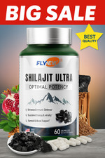 Flynew Shilajit Ultra Optimal Potency, Shilajit Extract with L-Arginine, Pure US