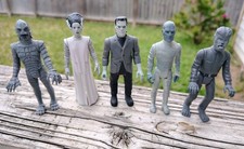 Set Of 5 Frankenstein Bride Universal Monsters of The Silver Screen Super 7