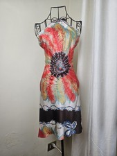 ROBERTO CAVALLI MINI ABITO IN SETA STAMPATO 