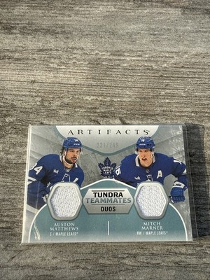 2023-24 Upper Deck Artifacts Tundra Tandems Duos Auston Matthews, Marner /249