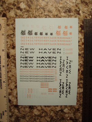New Haven NH Alco RS-3/S-2 Warm Orange Diesel S Decals NE Prototypes SE-263