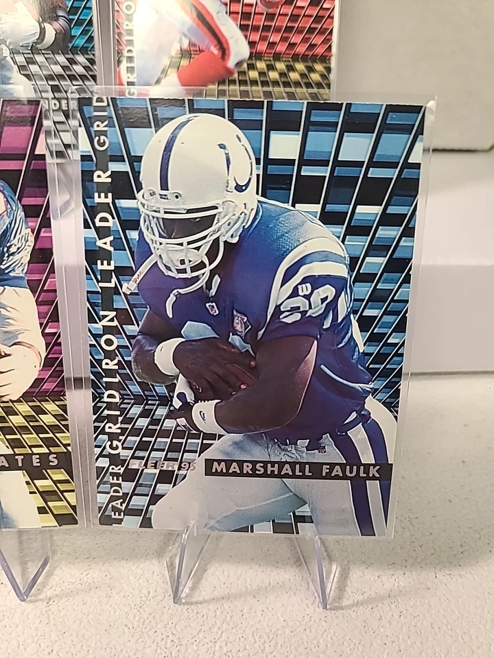 Fleer Gridiron Leaders 1995, juego completo, #1-10, arroz, lijadoras, Smith, casi nuevo, FS Foto 4 de 4