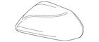 Genuine Toyota Mirror Cover Left Front Left Ficosa Gray 87945-06330-B0