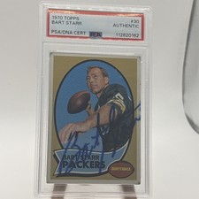 Bart Starr Football Cards, Rookie Card and Autograph Memorabilia Guide 14
