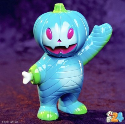 Super7 Japanese Vinyl Blue Boo Pumpkin Boy 24th Anniversary 6  New In Bag RARE