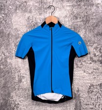 ASSOS Cycling Jersey Small Womens Evo8 Blue Full Zip Short Sleeve