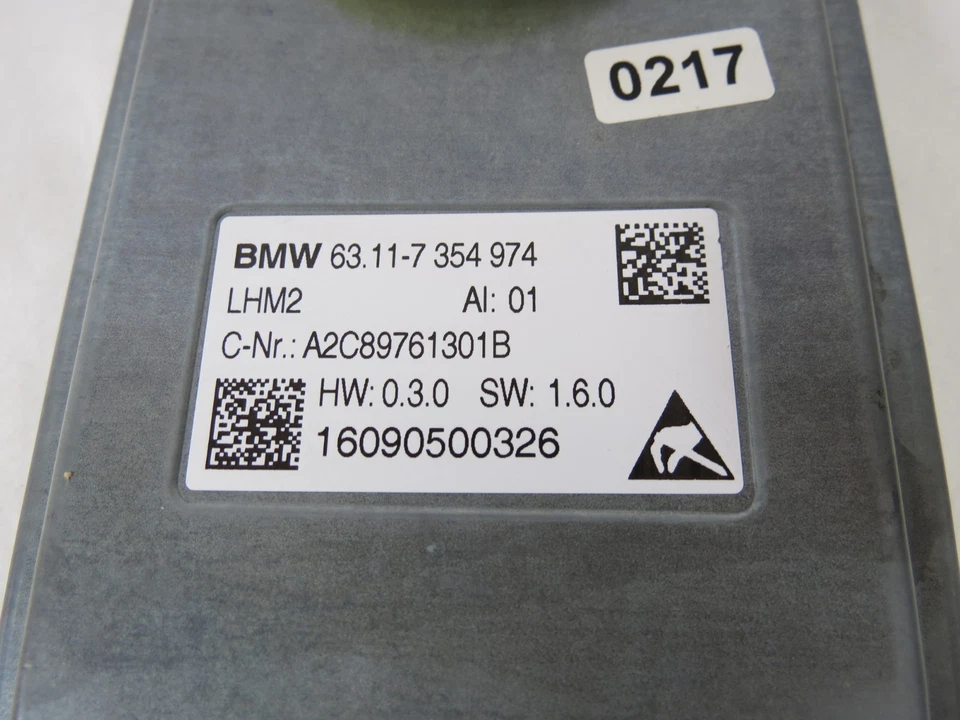 Оригинальный блок управления светодиодным модулем балластом ксеноновой ксеноновой фары BMW 63117354974 - Изображение 2 из 4