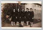 1940s WWII US Navy Five Nurses Pretty Women in Service Uniforms Vintage Photo