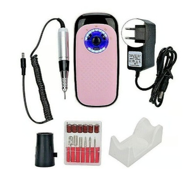 Pink Electric Nail Drill File Polisher Manicure Manicure Pedicure Machine Kit