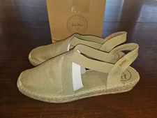 Toni Pons Womens Sandals Ter Sling Torrat Beige Espadrilles Shoes Size 40 US 9
