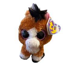 Ty Beanie Boos Dakota the Horse Pony Brown w/ Black Hooves LNWT Purple Tag