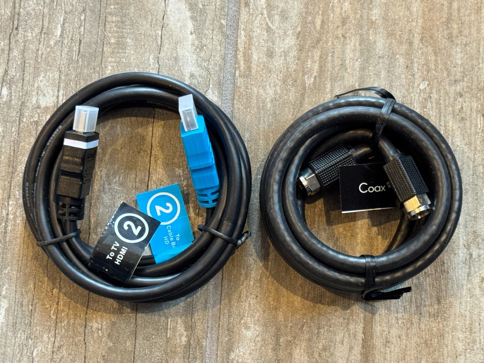 COX Communications Cables Coax & HDMI - NEW