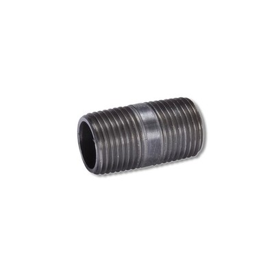 STZ Industries 2-1/2 in MIP X 2-1/2 in MIP Black Steel Close Nipple 350212XCL