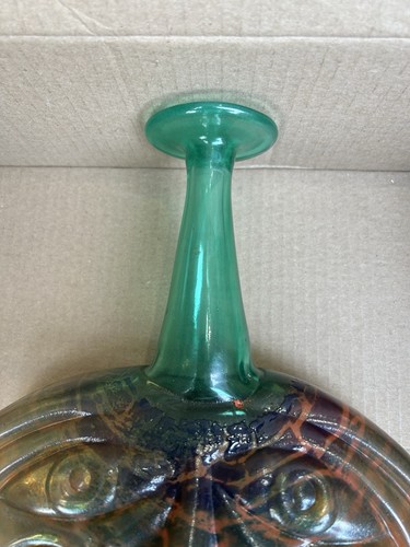 KJELL ENGMAN KOSTA BODA Vase RIO Face Art Glass Signed Markings Bottom VTG RARE - Picture 3 of 7