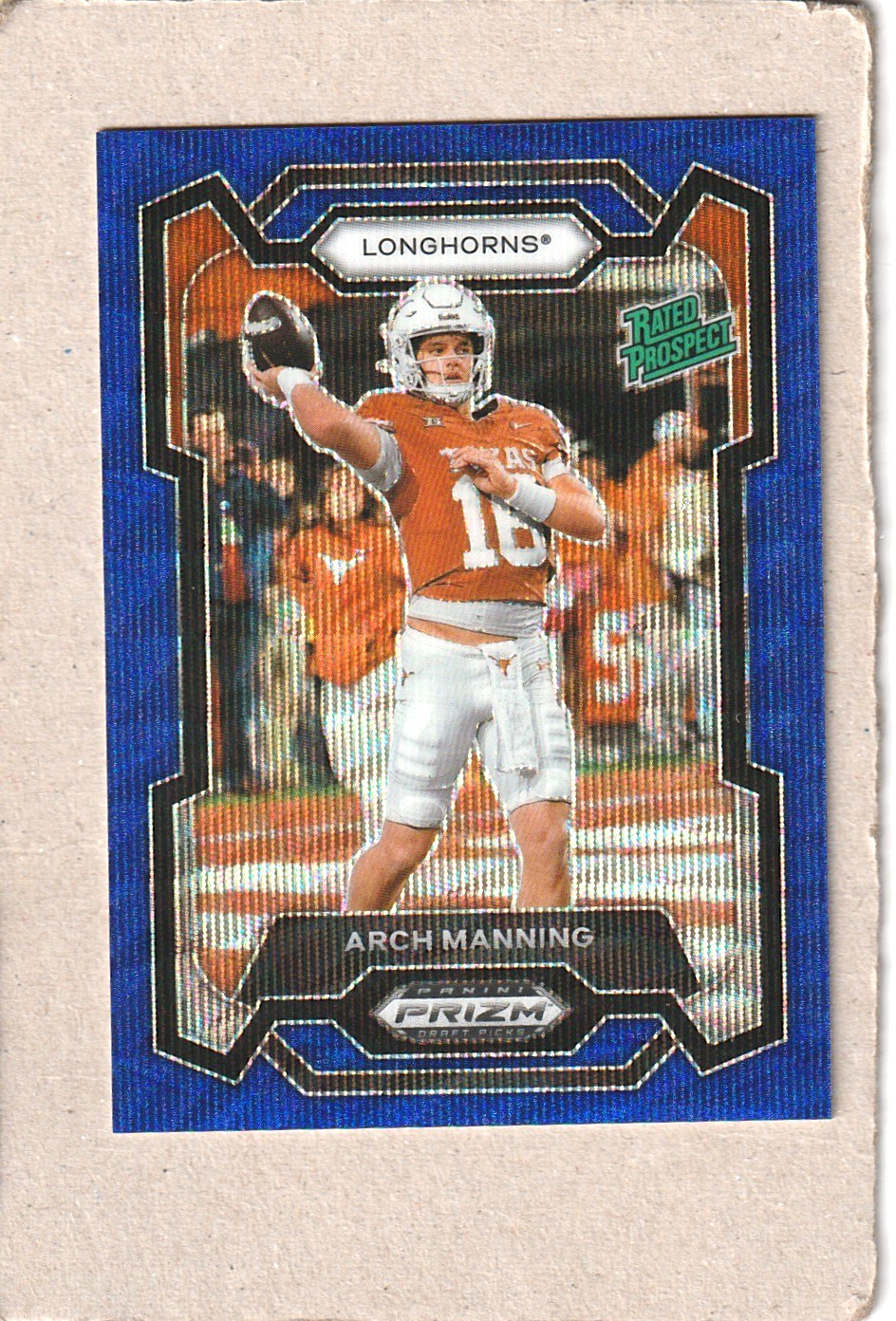 2024 Panini Prizm Draft Picks Arch Manning Blue Wave #153/249 Rated Prosp Texas