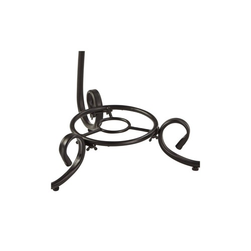 Modern Black Outdoor Accent Table 17 3/4" Wide Black White Mosaic Porch Patio - Picture 8 of 8