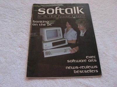 Vintage Softalk for IBM Personal Computer Magazine - Premiere Issue - June 1982