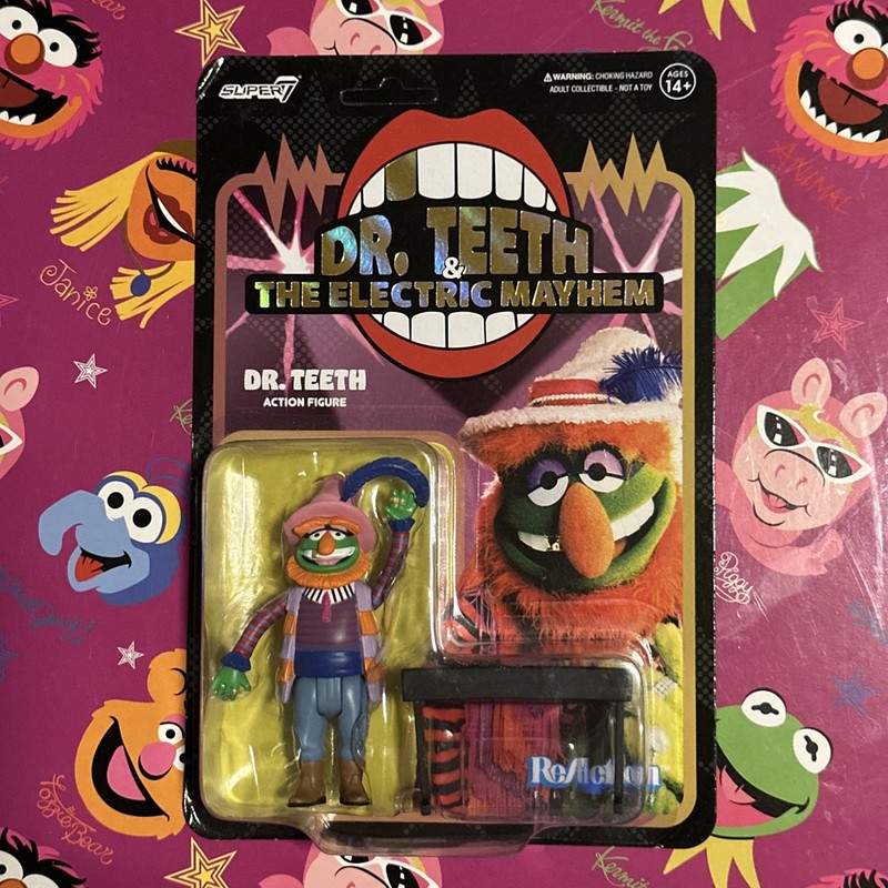 Super7 ReAction Figures The Muppets Dr. Teeth & The Electric Mayhem Dr.  Teeth