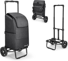 KEDSUM 2 in 1 Shopping Carts for Groceries, 330 lbs Grocery Cart on Wheels, Fold