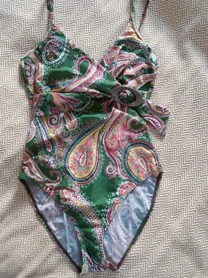 Wunderschöner Badeanzug von CYELL Gr.38D Paisleymuster Knotendetail 👙L@@K - Bild 1 von 4