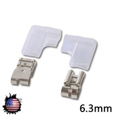 10-300 Sets Female Flag Spade Terminals Wire Connectors 6.3mm Insulating Sleeve