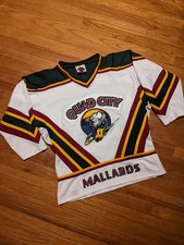 Vintage 90s K1 Men's Quad City Mallards Authentic Hockey Jersey sz M (YL)