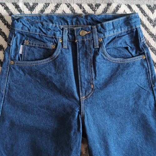 Vintage 2000's Carhartt Jeans 29x32 Blue Dark Denim Straight Leg Workwear B19PRW - Picture 4 of 18