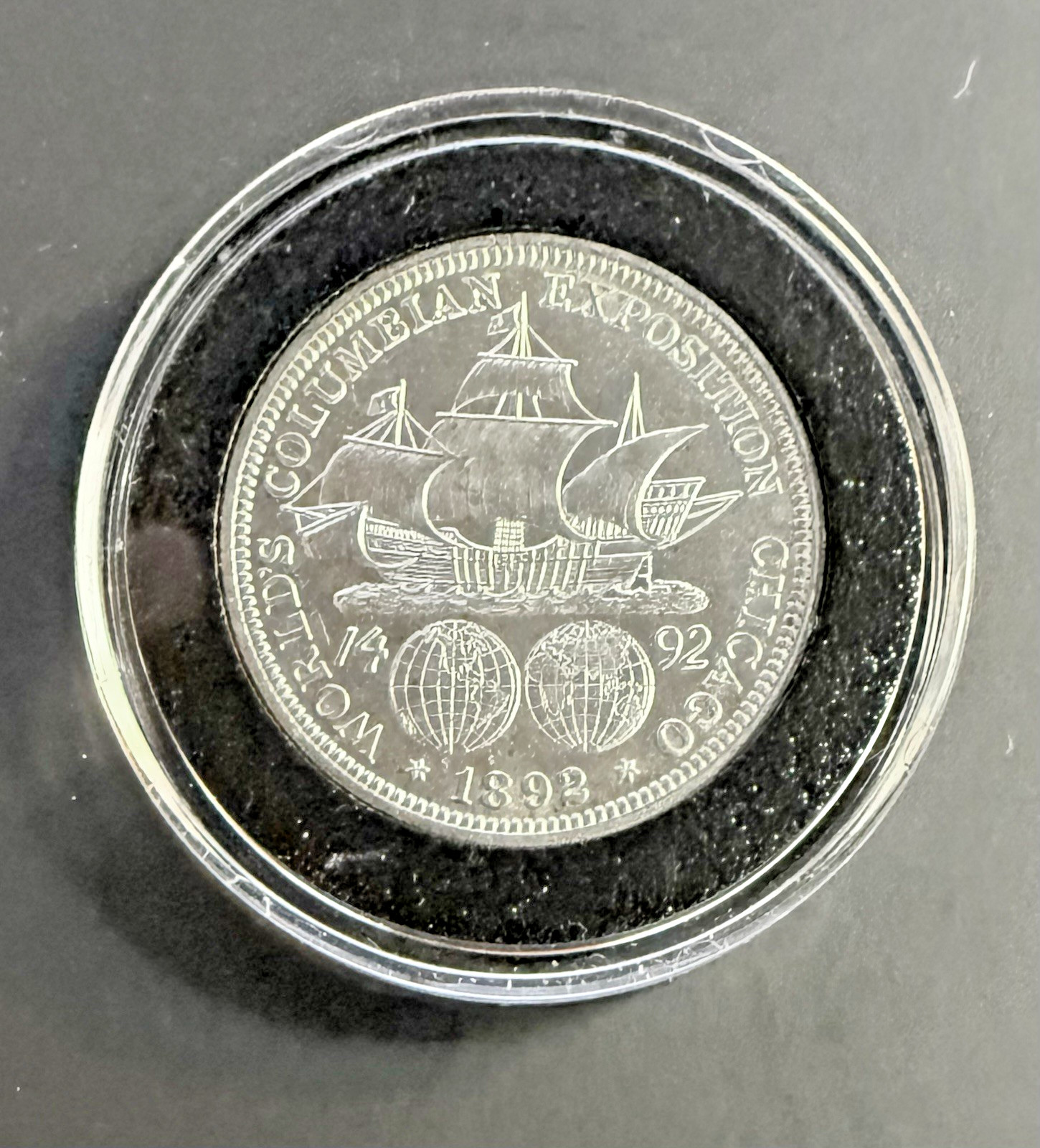 1892 COLUMBIAN EXPO COMMEMORATIVE HALF - ORIGINAL & LUSTROUS BU