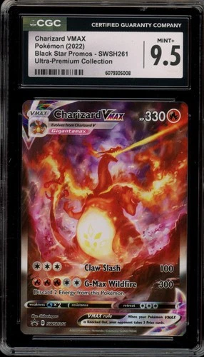 Pokemon Charizard VMAX Ultra-Premium Coll. Full Alt Art Promo SWSH261 CGC 9.5