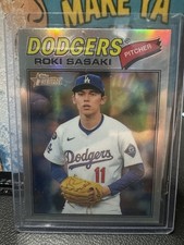 2026 Topps Heritage Roki Sasaki #39 Los Angeles Dodgers MLB Baseball Card