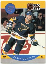 1990-91 Pro Set #268 Sergio Momesso St. Louis Blues